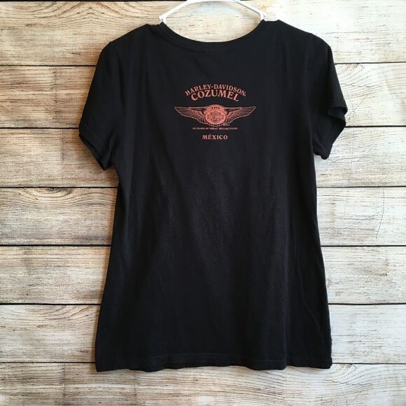 HARLEY DAVIDSON STUDDED GRAPHIC T-SHIRT IN BLACK - Picture 6 of 8